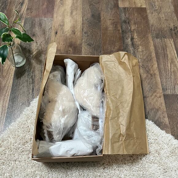 Lucky Brand Size 7 M Cream Faux Fur Marana Sandals Slippers Slides NWB - Picture 7 of 8